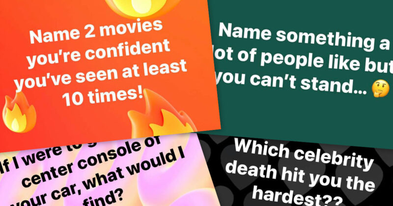 Interactive Facebook captions